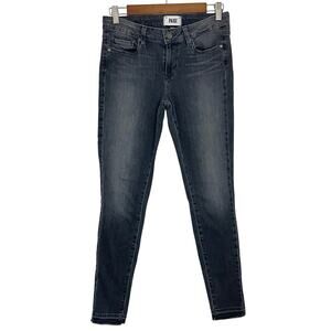 PAIGE Dark Wash Low Rise Skinny Jeans Grunge Woman’s Size 29